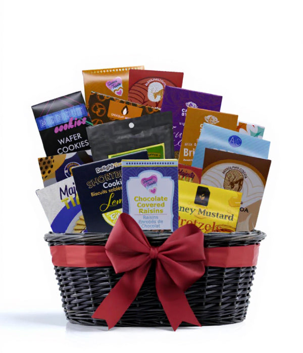 Gourmet Collection III gift basket with cookies and treats