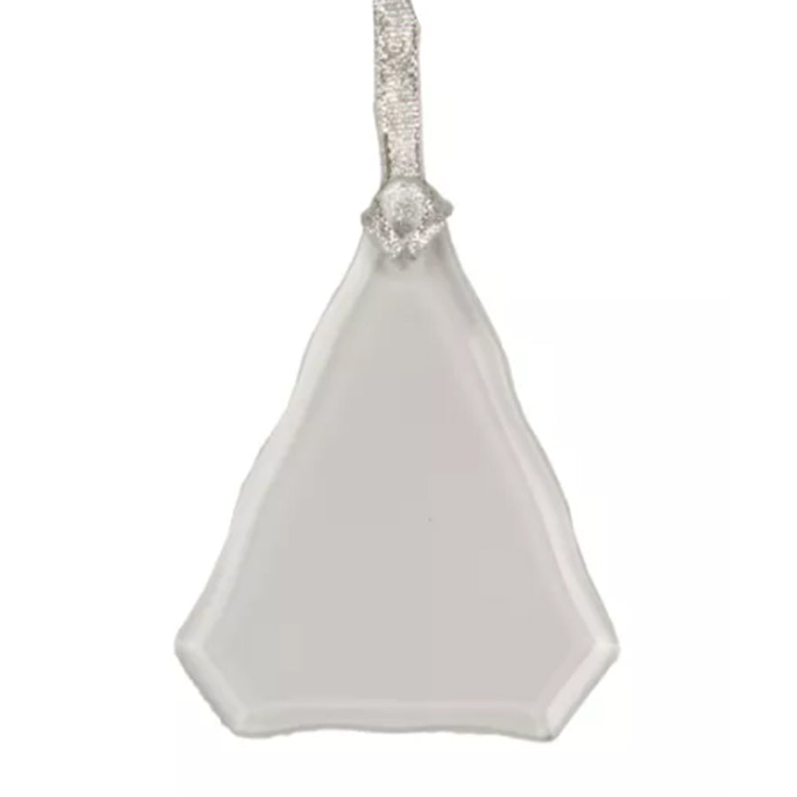 Bell ornament with silver top