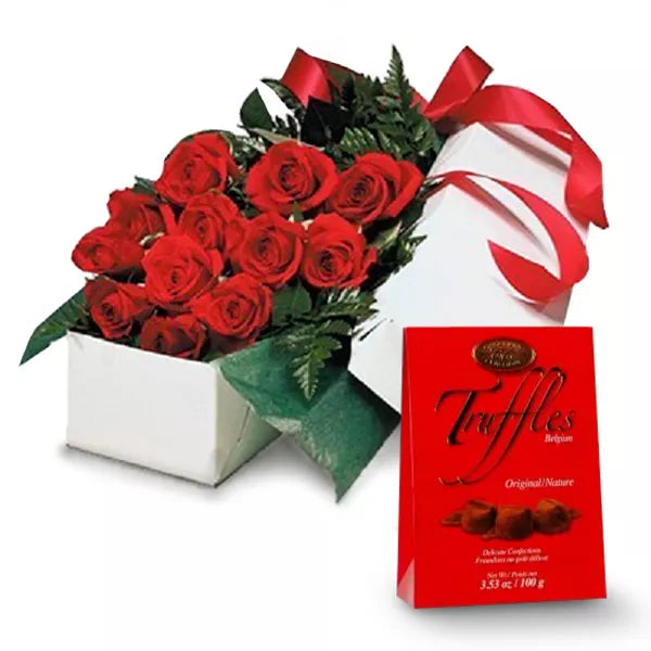 Coffret cadeau de luxe et truffes