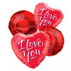 Red I Love You balloon bouquet