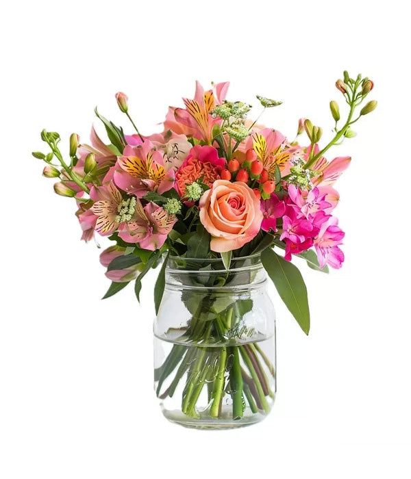 Petal Sunrise in Mason Jar